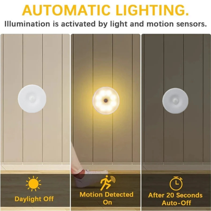 Intelligent induction motion sensor lamp